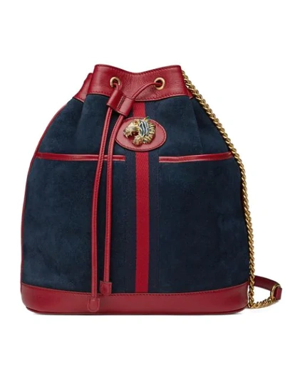 Gucci Rajah Medium Bucket Bag - Blue