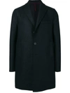 Harris Wharf London One Button Single Breasted Coat In Blue