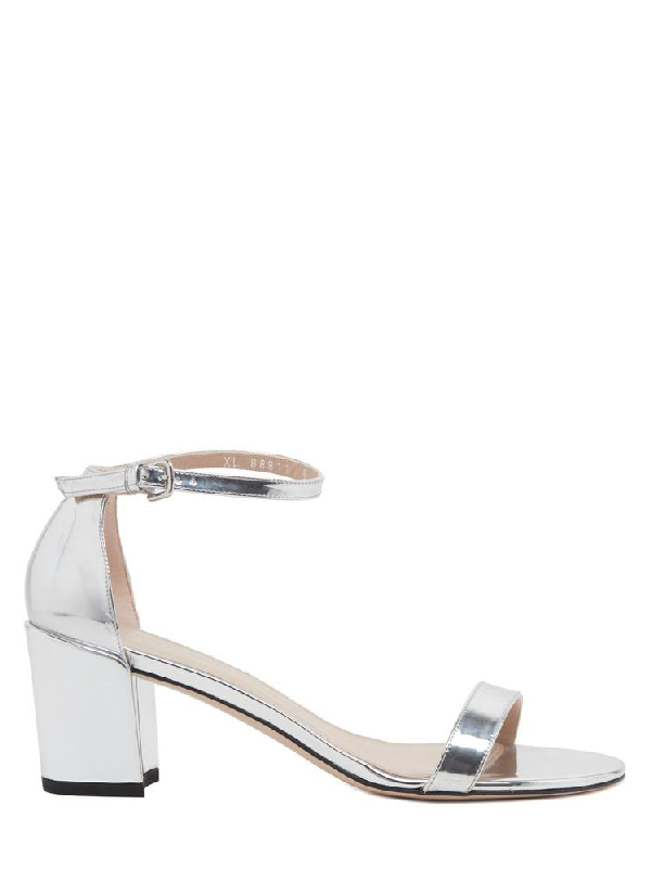 stuart weitzman simple sandal silver