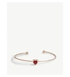 Ted Baker Hasina Crystal Heart Cuff In Red