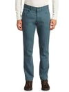Saks Fifth Avenue Collection Straight-leg Trousers In Denim