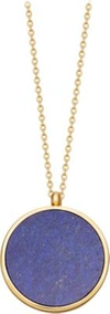 Astley Clarke Lapis Slice Stilla Lapis Lazuli 18ct Yellow-gold Vermeil Locket Necklace