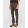 Allsaints Park Slim-fit Stretch-cotton Chinos In Khakigreen