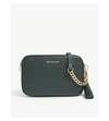 Michael Michael Kors Jet Set Leather Camera Bag In Racing Green