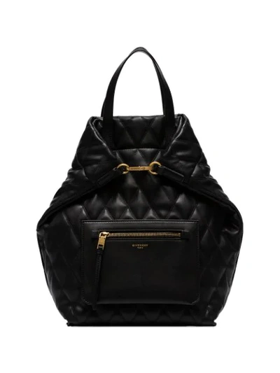 Givenchy Duo Quilted Faux Leather Backpack - Black