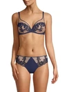 Simone Perele Saga Plunge Underwire Bra In Navy