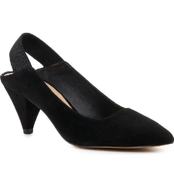 cone heel slingbacks