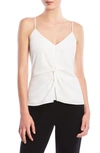 Bailey44 Card Counting Twist-front Camisole In Chalk