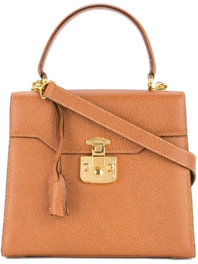 Gucci Vintage Lady Lock 2way Hand Bag - Brown