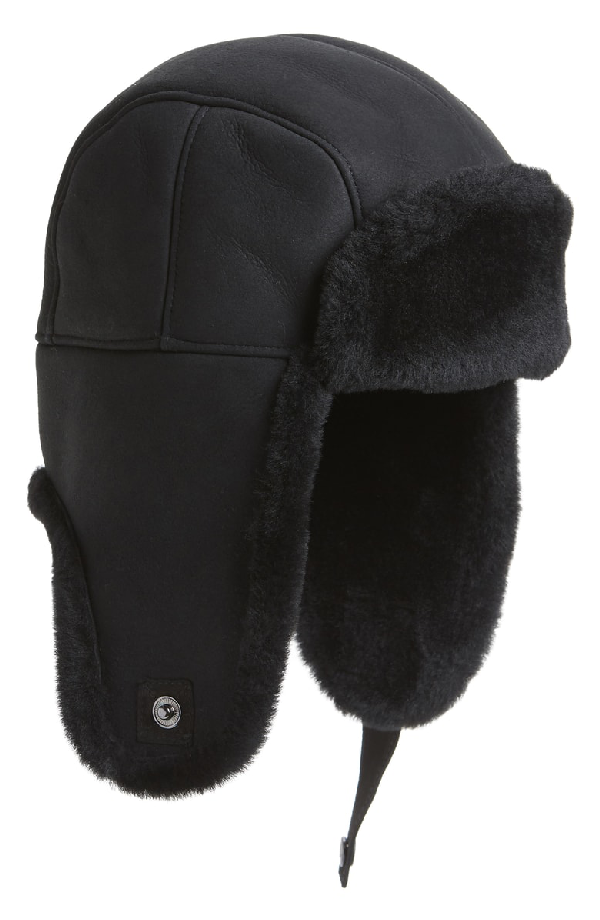 black ugg hat