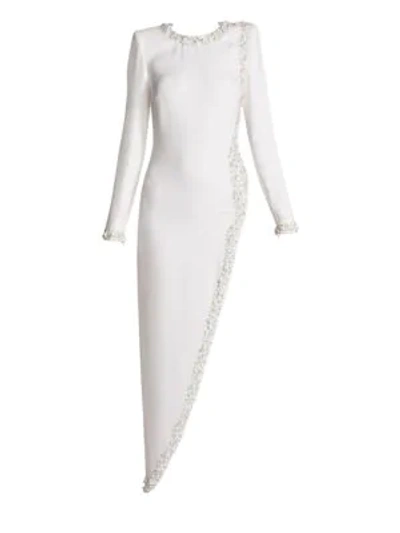 Ralph And Russo Women's Embellished Silk Gown In Snow White