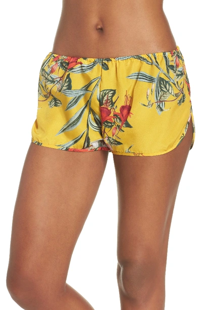 Maison Du Soir Lola Shorts In Marigold Floral