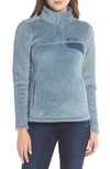 Patagonia Re-tool Snap-t Fleece Pullover In Shadow Blue - Cadet Blue X-dye