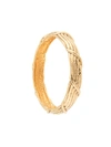 Pre-owned Chanel Vintage Cc Logos Bangle - Gold