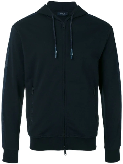 Armani Jeans Zip Hoodie - Blue