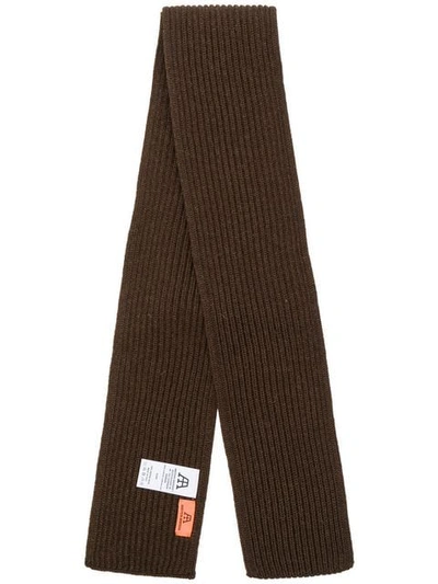 Andersen-andersen Knitted Scarf In Brown