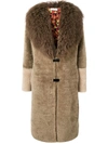 Saks Potts Single Breasted Coat In Brown