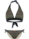 Missoni Bikini Mit Lurex In Blue