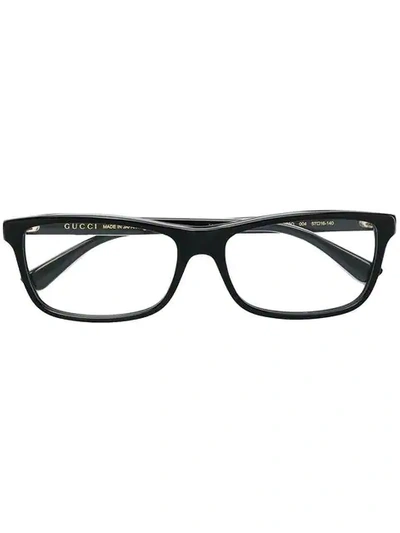 Gucci Square Shaped Glasses In Black