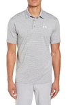 Under Armour 'playoff' Loose Fit Short Sleeve Polo In Charged Cherry/ Charged Cherry