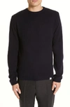 Norse Projects Sigfred Lambswool Sweater In Dark Navy