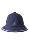 Kangol Cloche Hat - Blue In Navy/ Off Wht