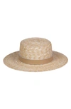 Lack Of Color Spencer Leather Band Straw Hat In Natural