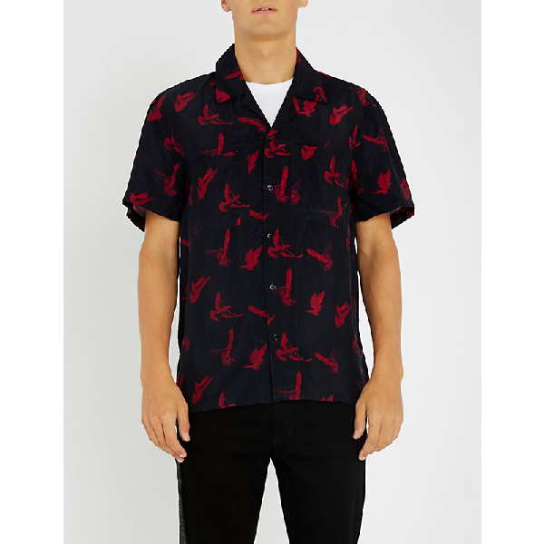 black and red amiri shirt