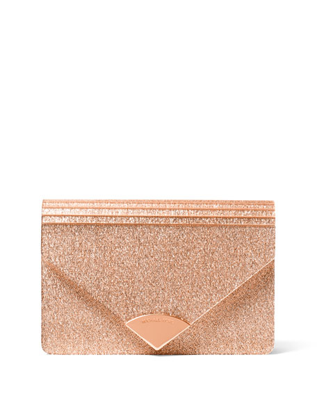 michael kors rose gold clutch