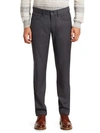 Saks Fifth Avenue Collection Wool Five-pocket Pants In Medium Grey
