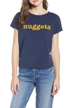 Mother The Boxy Goodie Goodie Supima Cotton Tee In Navy