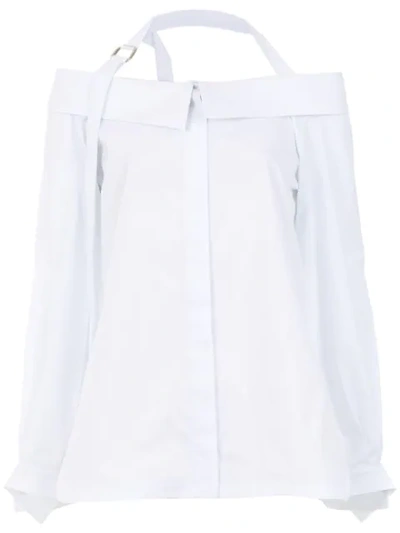 Gloria Coelho Cut Out Detail Shirt In White