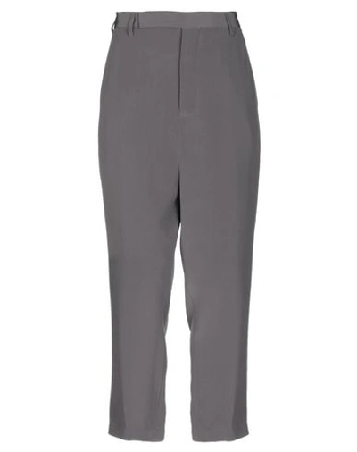 Rick Owens Cropped Pants & Culottes In Grey