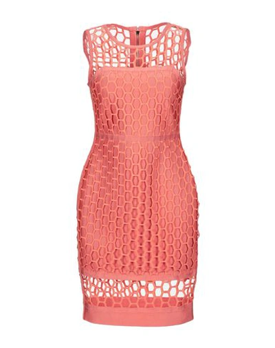 Forever Unique Short Dress In Salmon Pink