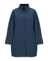 Aspesi Overcoats In Dark Blue