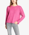 Sanctuary Teddy Textured Knit Sweater In Street Pink