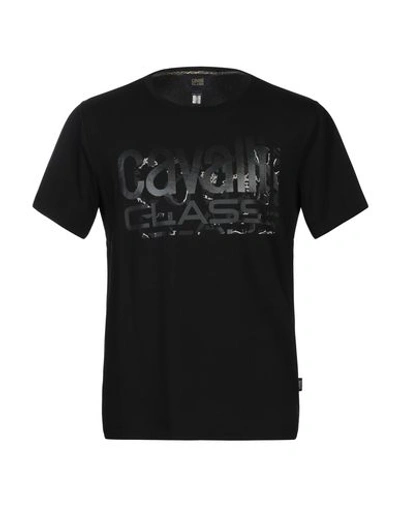 Cavalli Class T-shirts In Black