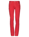 Maison Margiela Denim Pants In Red