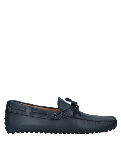 Tod's Loafers In Dark Blue