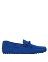 Tod's Loafers In Bright Blue