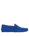 Tod's Loafers In Bright Blue