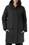 Canada Goose Canmore Streamline Hooded Parka Coat In Black
