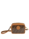 Fendi Mini Logo Camera Bag In Tan