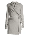 Skin Wrap Robe In Heather Grey