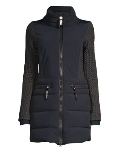 Post Card Siguan Quilted Parka In Nero