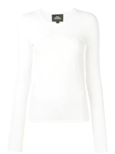 Marc Jacobs Redux Grunge Stretch Pointelle Tee In White