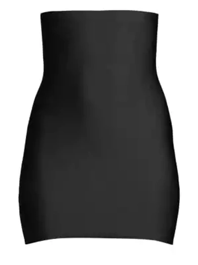Yummie Women's High Waist Skirt Slip, Black, Small 