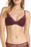 Natori Flora Contour Underwire Bra In Potent Purple