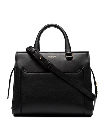 Saint Laurent East Side Leather Shoulder Bag In Black