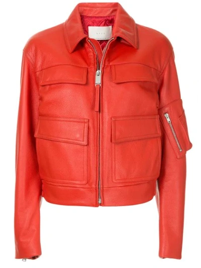 Alyx Patch Pocket Jacket In Red